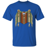 Green and Redwood Native American Breastplate T-Shirt - Powwow Store