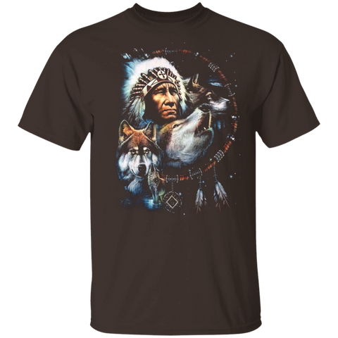 Chief& Wolfs Dreamcatcher T-Shirt - Powwow Store