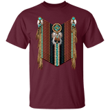 Black and Cedar Native American Breastplate T-Shirt - Powwow Store