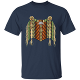 Green and Redwood Native American Breastplate T-Shirt - Powwow Store