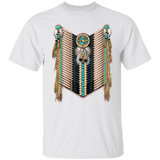 Black and Cedar Native American Breastplate T-Shirt - Powwow Store