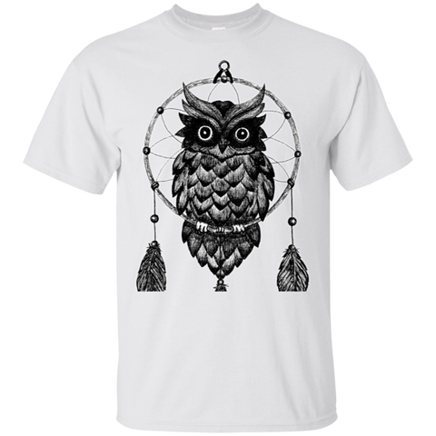 Black Owl Dreamcatcher Native American T-shirt - ProudThunderbird