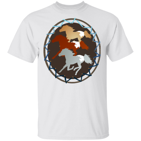 Horse and Shield G500 Gildan 5.3 oz. T-Shirt - Powwow Store