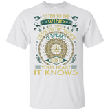 Listen To The Wind It Talks Listen To Your Heart It Knows Native American Design T-shirt - Powwow Store