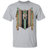 Black and Cedar Native American Breastplate T-Shirt - Powwow Store