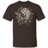 Powwow Store skull chief2d t shirt