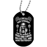 Native American - You're Afraid Of Refugees Dog Tag - Powwow Store