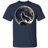 Howling Wolf, Full Moon, Animals, Nature, Pagan G500 Gildan 5.3 oz. T-Shirt - Powwow Store