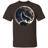 Howling Wolf, Full Moon, Animals, Nature, Pagan G500 Gildan 5.3 oz. T-Shirt - Powwow Store