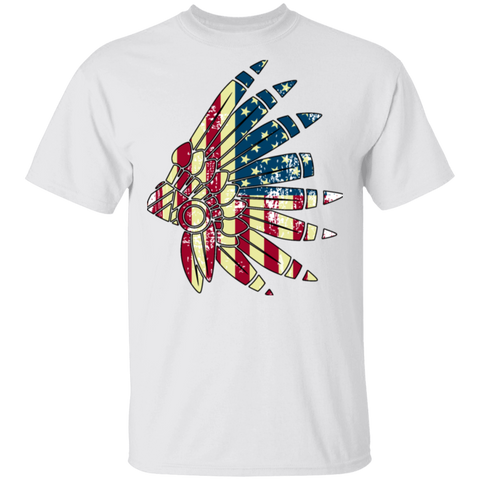 Indian - Native American - Indian Head G500 Gildan 5.3 oz. T-Shirt - Powwow Store