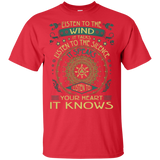 Listen To The Wind It Talks Listen To Your Heart It Knows Native American Design T-shirt - Powwow Store