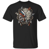 Powwow Store skull chief2d t shirt