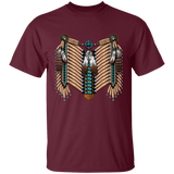 Ivory and Brown Native American Breastplate T-Shirt - Powwow Store