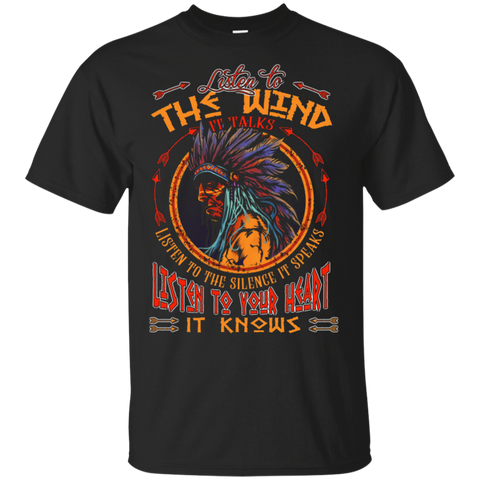 Listen To Your Heart Native American T-shirt - Powwow Store