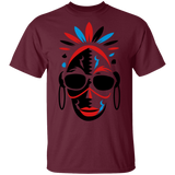 African mask with sunglasses T-Shirt - Powwow Store