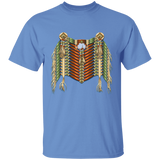 Green and Redwood Native American Breastplate T-Shirt - Powwow Store