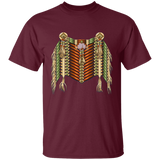 Green and Redwood Native American Breastplate T-Shirt - Powwow Store