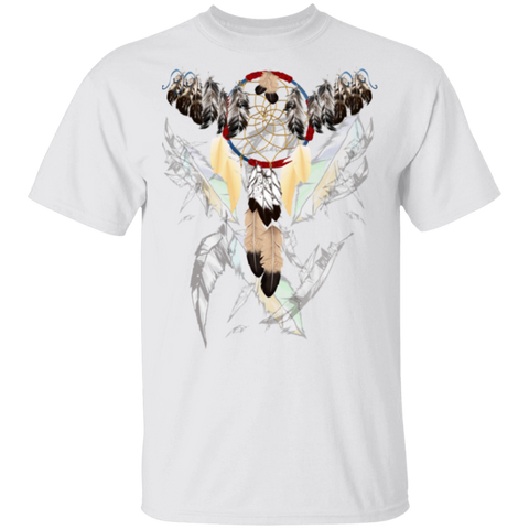 Dream Catcher and Feathers T-Shirt - Powwow Store