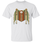 Green and Redwood Native American Breastplate T-Shirt - Powwow Store