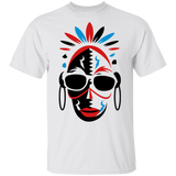 African mask with sunglasses T-Shirt - Powwow Store