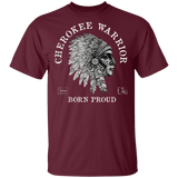 Cherokee Warrior American Indian Pride Chief T-Shirt - Powwow Store