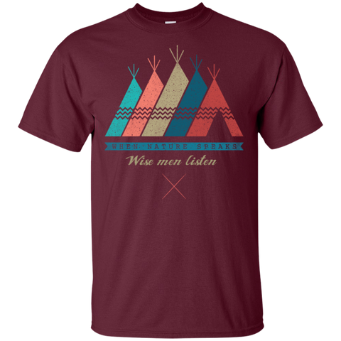 When Nature Speaks Wise Men Listen Native American T-shirt - Powwow Store