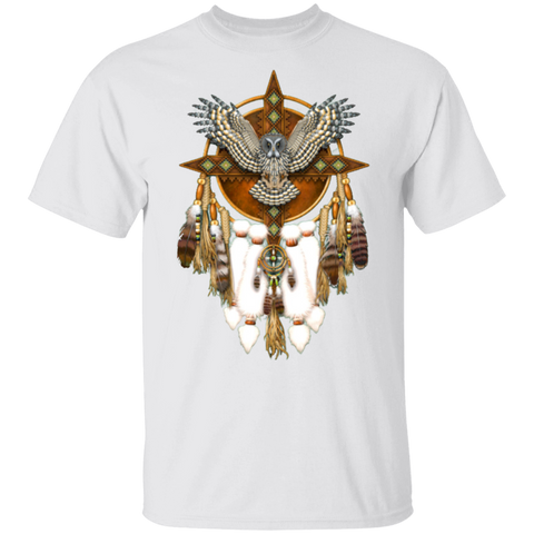 Great Grey Owl Mandala T-Shirt - Powwow Store