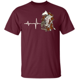 gift heartbeat native american G500 Gildan 5.3 oz. T-Shirt - Powwow Store