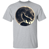 Howling Wolf, Full Moon, Animals, Nature, Pagan G500 Gildan 5.3 oz. T-Shirt - Powwow Store