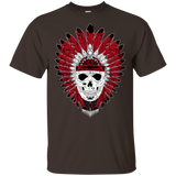 Chief Skull Red Feather Native American Design - ProudThunderbird