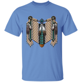 Ivory and Brown Native American Breastplate T-Shirt - Powwow Store