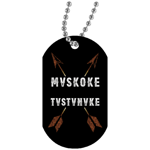 Muscogee Warrior - Native American Pride Dog Tag - Powwow Store