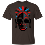 African mask with sunglasses T-Shirt - Powwow Store