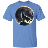 Howling Wolf, Full Moon, Animals, Nature, Pagan G500 Gildan 5.3 oz. T-Shirt - Powwow Store