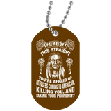 Native American - You're Afraid Of Refugees Dog Tag - Powwow Store