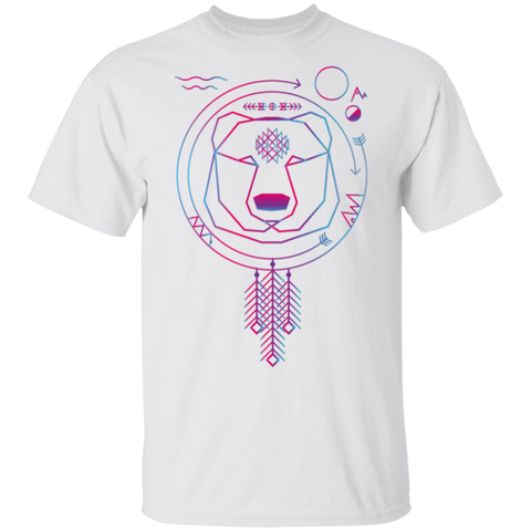 Colorfull geometric bear american native tribal un T-Shirt - Powwow Store