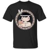 A little Native American boy with  Fox T-Shirt