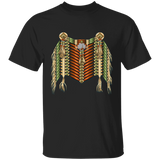 Green and Redwood Native American Breastplate T-Shirt - Powwow Store