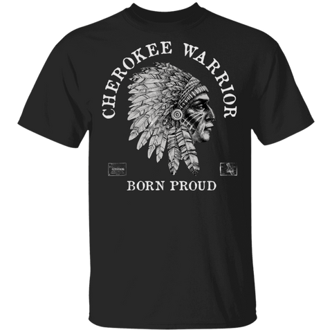 Cherokee Warrior American Indian Pride Chief T-Shirt - Powwow Store