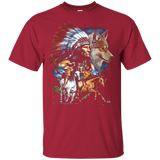 Chief Riding Horse Wolf Native American T-shirt - ProudThunderbird