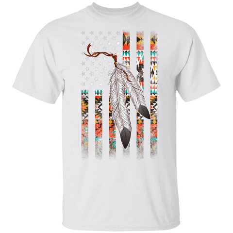 Powwow Store feather native unisex heavy cotton tee 2d t shirt new