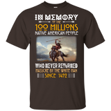 In Memory Of The 100 Millions Native American People T-shirt - ProudThunderbird