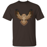 Beadwork Great Horned Owl T-Shirt - Powwow Store