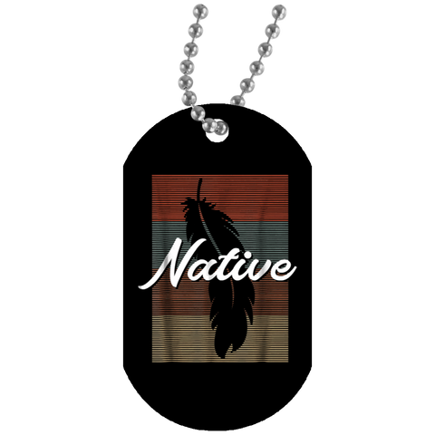 Native American Pride Dog Tag - Powwow Store