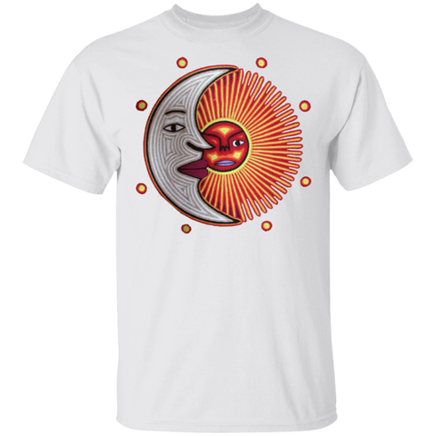 Huichol Peyote Sun and Moon G500 Gildan 5.3 oz. T-Shirt - Powwow Store