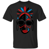 African mask with sunglasses T-Shirt - Powwow Store