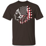 flag native american t-shirts G500 Gildan 5.3 oz. T-Shirt