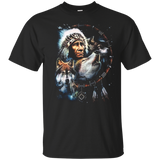 Chief With Three Wolves Native American T-shirt - ProudThunderbird