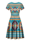 Powwow Store gb nat00087 02 blue thunderbird neck dress