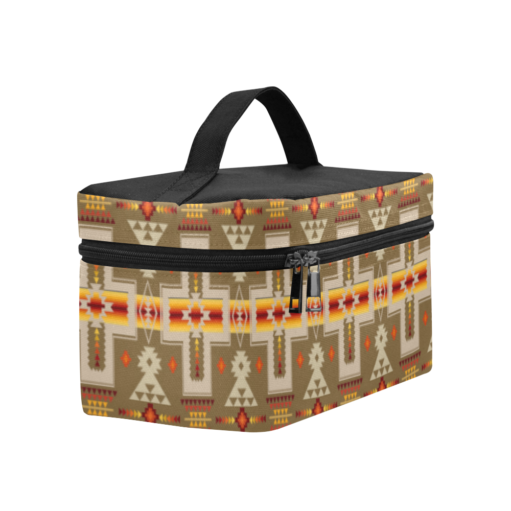 GB-NAT00062-10 Light Brown Tribe Design Native American Isothermic Bag - Powwow Store